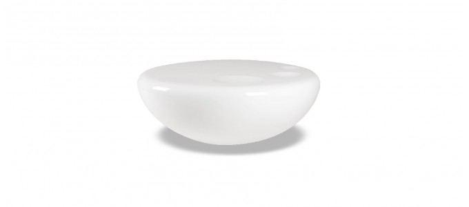 Table basse design ronde blanche - Talia