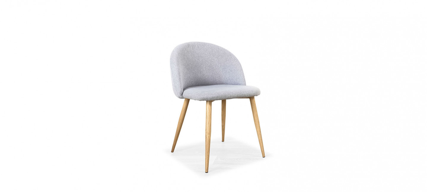 Designetsamaison Chaise scandinave Grise Romano