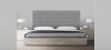 Tête de lit capitonnée gris 180 cm - Confort